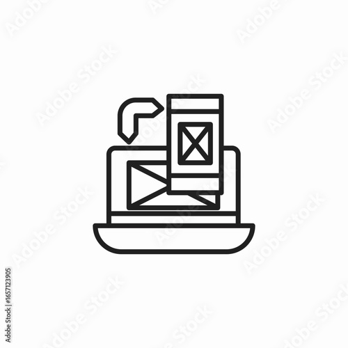 responsive design icon sign vector