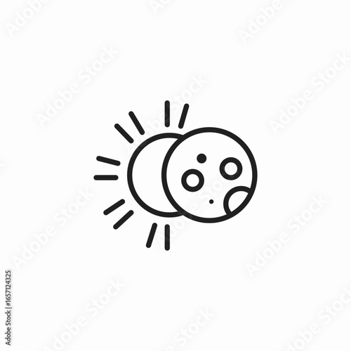 solar moon sun icon sign vector
