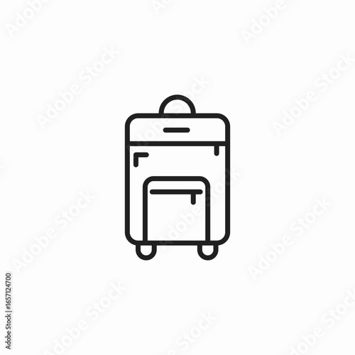 suitcase luggage icon sign vector