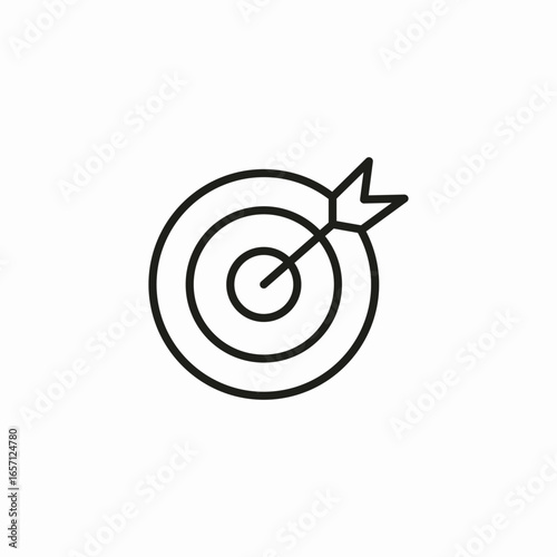 target arrow icon sign vector