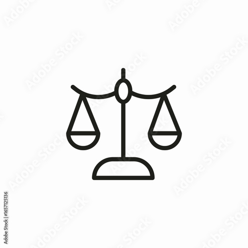 weight balance icon sign vector