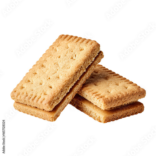 fresh wheat biscuits with textured sliced edges
