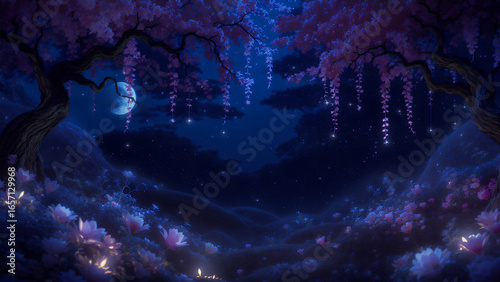 night in the night sky