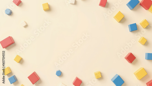blank note paper on a yellow background
