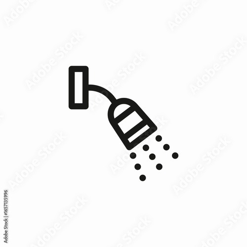 shower head water icon sign vector