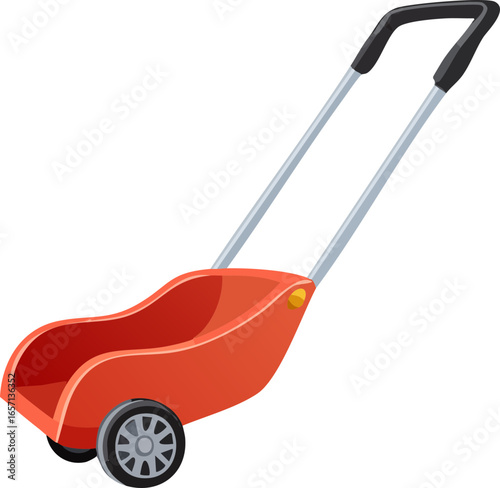 wheelbarrow isolated on white