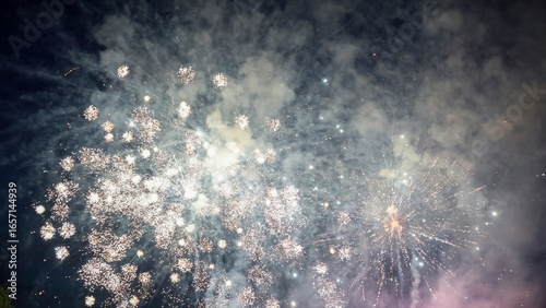 Wallpaper Mural Fireworks exploding in the night sky creating a magical atmosphere Torontodigital.ca
