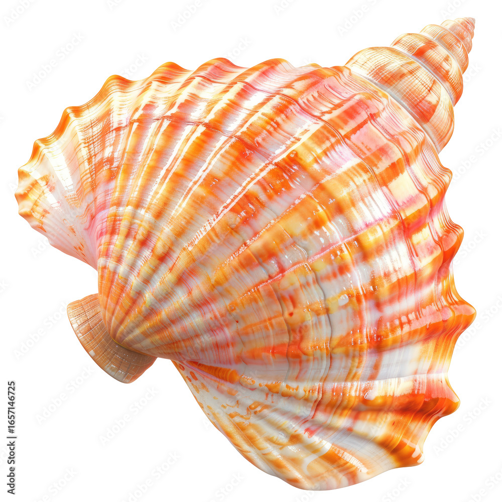 Fototapeta premium Vibrant seashell close-up
