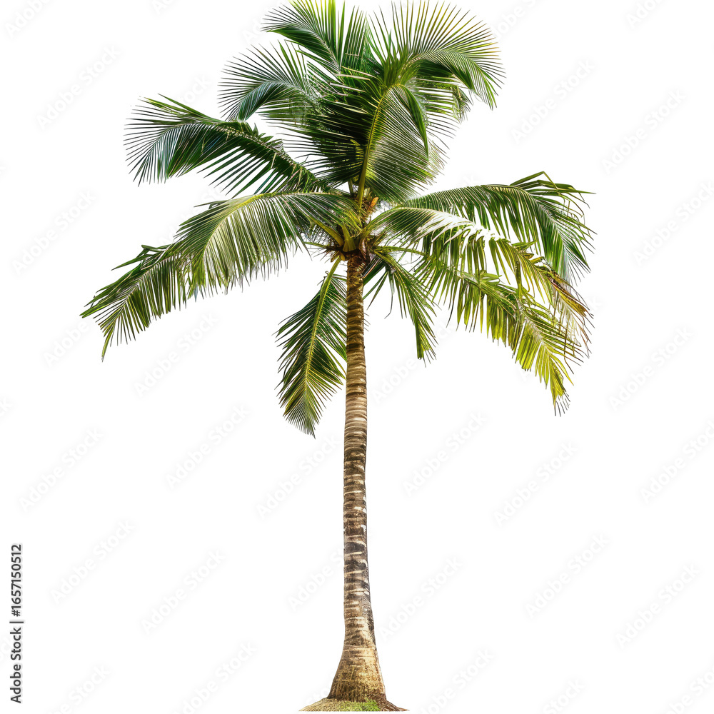 Obraz premium Isolated coconut palm tree