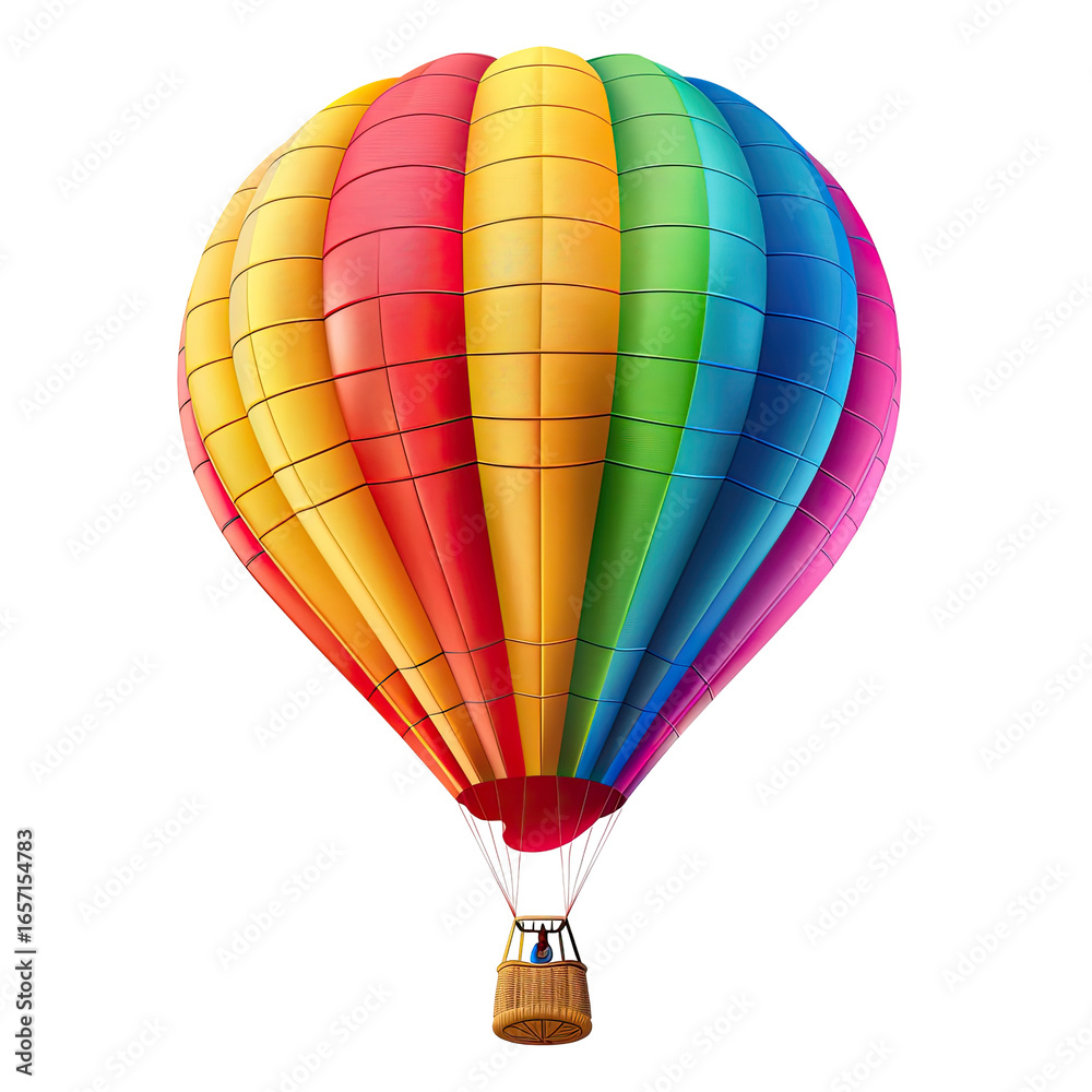 Fototapeta premium Vibrant hot air balloon
