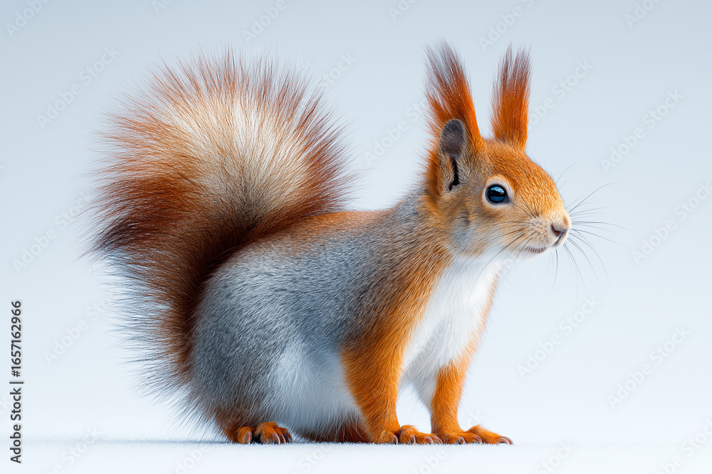 Obraz premium squirrel, animal, animals, nut, mammal, rodent, wildlife, nature, cute, park, autumn, acorn, chestnut, tail, forest, oak, oak tree, furry, tree, peanut, eating, fur, wild, isolated, small, fluffy, pet