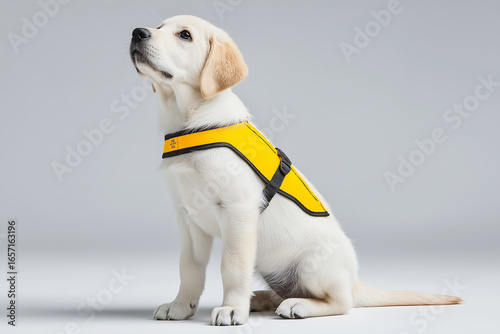 guide dog, dog, retriever, animal, puppy, pet, golden retriever, labrador, mammal, portrait, golden, labrador retriever, purebred, pets, sitting, training, dog training, tongue, canine, cute, adorable
