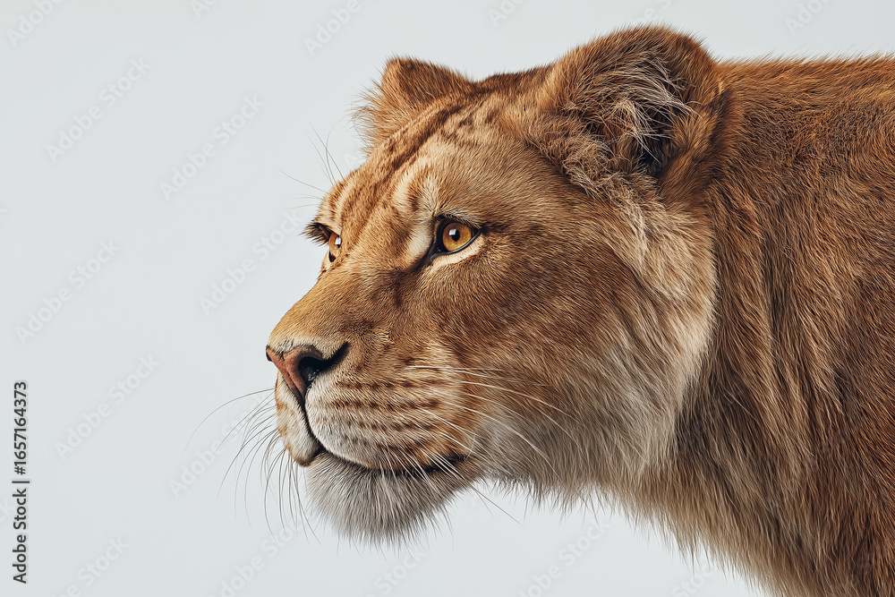 Fototapeta premium lion, lioness, animal, cat, mammal, jungle, king of the jungle, wildlife, safari, zoo, leo, hunter, fur, portrait, big cat, predator, carnivore, wild, animals, face, cub