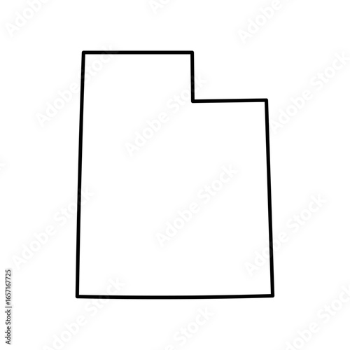 Utah state map outline