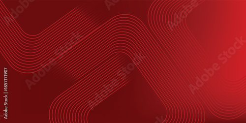 Abstract hexagon rendering of red abstract glass background simple