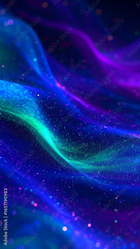 Fototapeta premium Abstract glowing waves