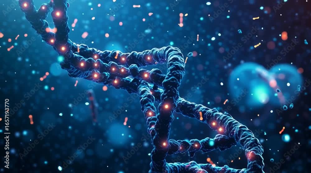 Flow of Genetic Information: DNA Molecule Visualization