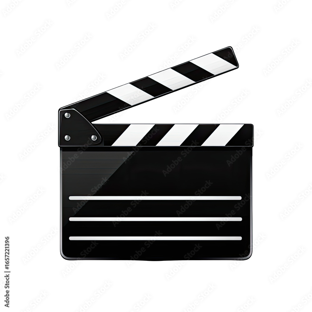 Fototapeta premium Black and white movie clapperboard