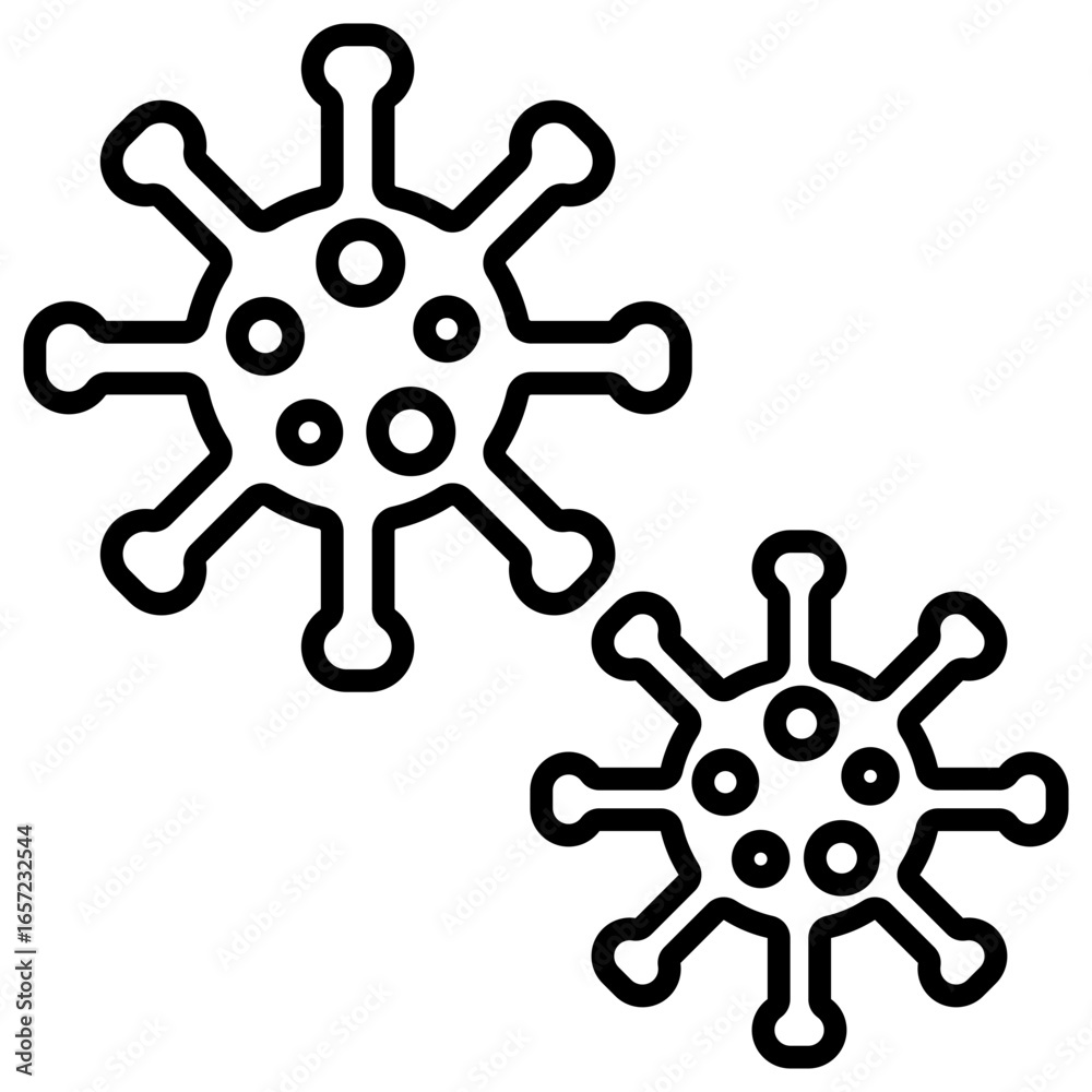 Obraz premium Germs Icon