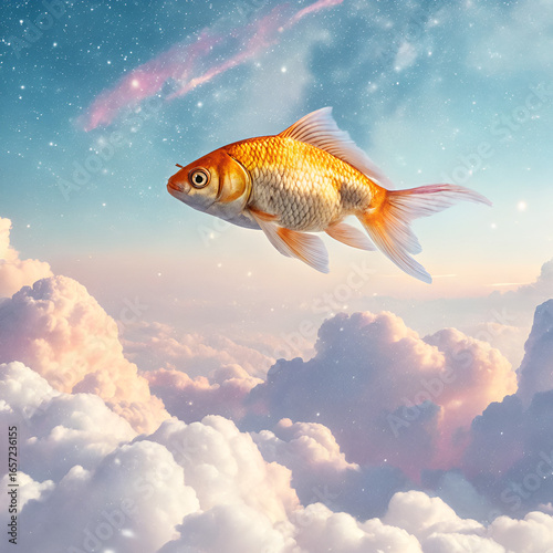 goldfish jumping out of water