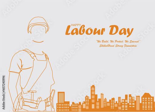 labor day card poster vector