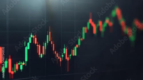 Abstract financial business chart