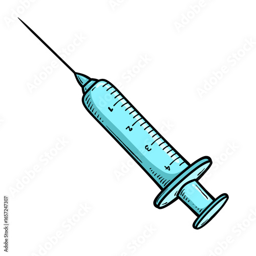 syringe isolated on white