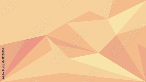 Abstract Geometric Pattern of Intersecting Triangles in Warm Peach Tones vector illustration