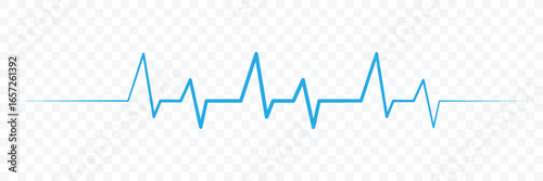 Heart rate pulse icon. Heart rhytm. Heart pulse silhouette, icon, symbol. Vector illustration. 