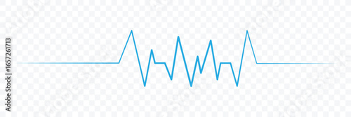 Heart rate pulse icon. Heart rhytm. Heart pulse silhouette, icon, symbol. Vector illustration. 