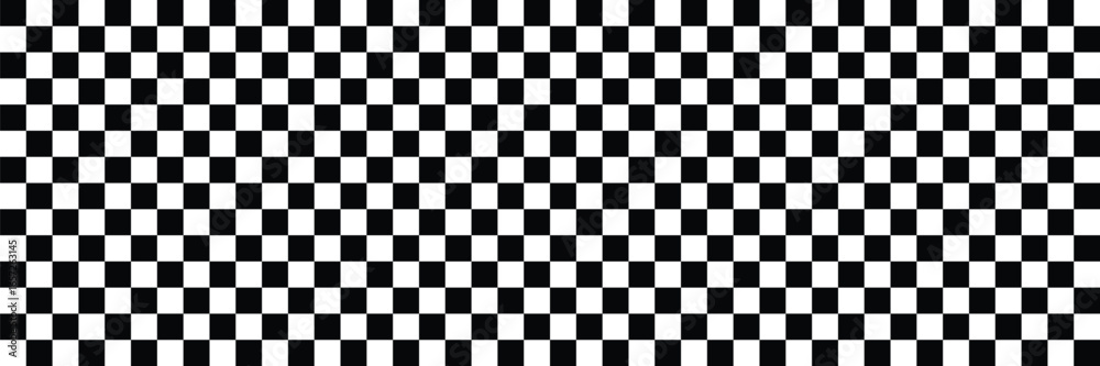 Fototapeta premium Chess board. Checkered background seamless pattern. Retro psychedelic checkered wallpaper. Vector illustration