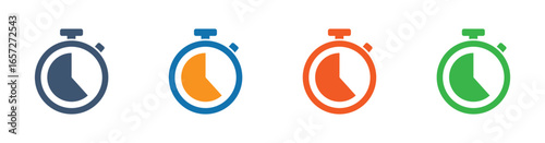 Alarm clock icon. Time vector icon, stopwatch.
