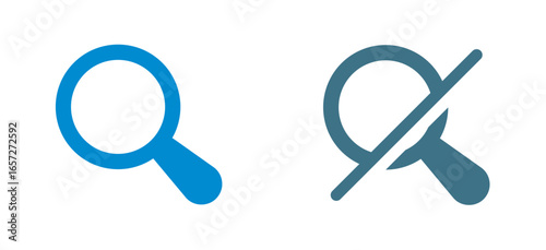 Search icon and search off.