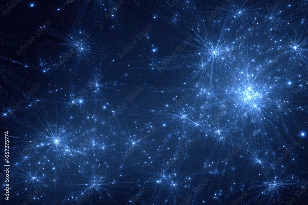 Fototapeta premium Cosmic network of light
