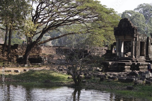 Stunning view of Angkor Wat, the iconic temple complex in Siem Reap, Cambodia