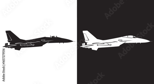 Fighter jet aircraft symbolizing speed power war combat air force and advanced aviation technology