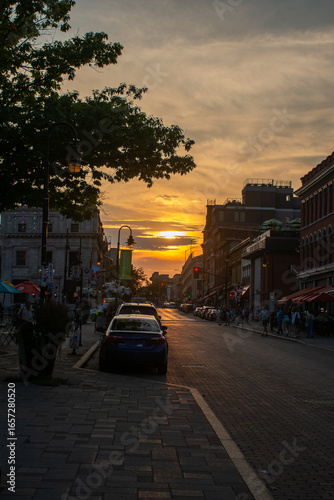 sunset in the city of Kingston Ontario