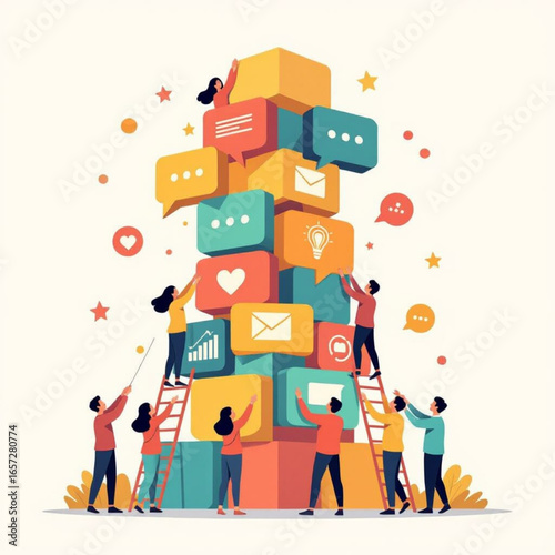 vector illustration of business people