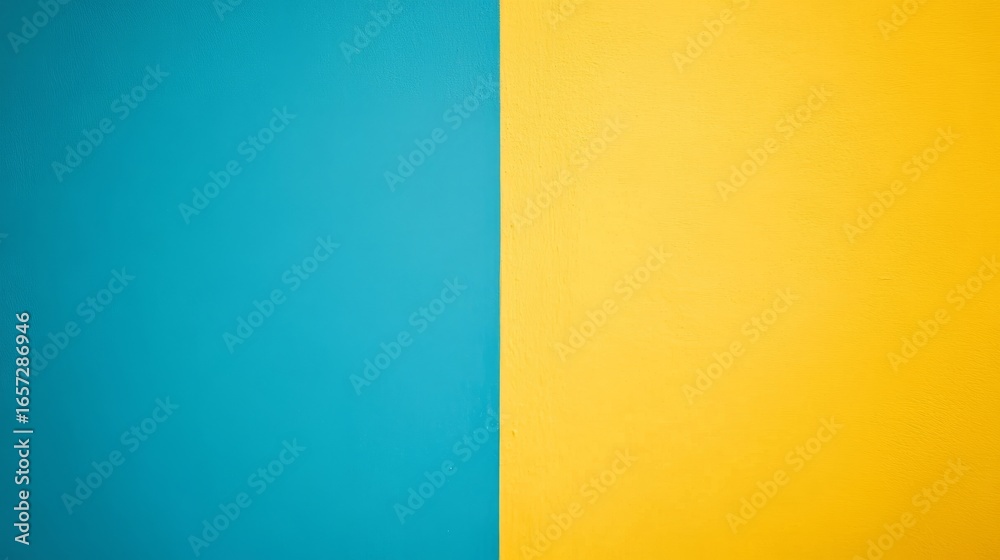 Fototapeta premium Blue and Yellow Landscape