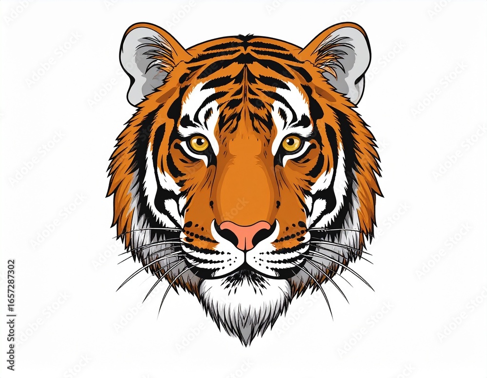 Fototapeta premium Tiger Portrait Headshot