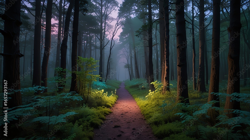 Fototapeta premium morning in the woods