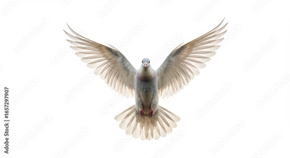 Fototapeta premium White dove in flight