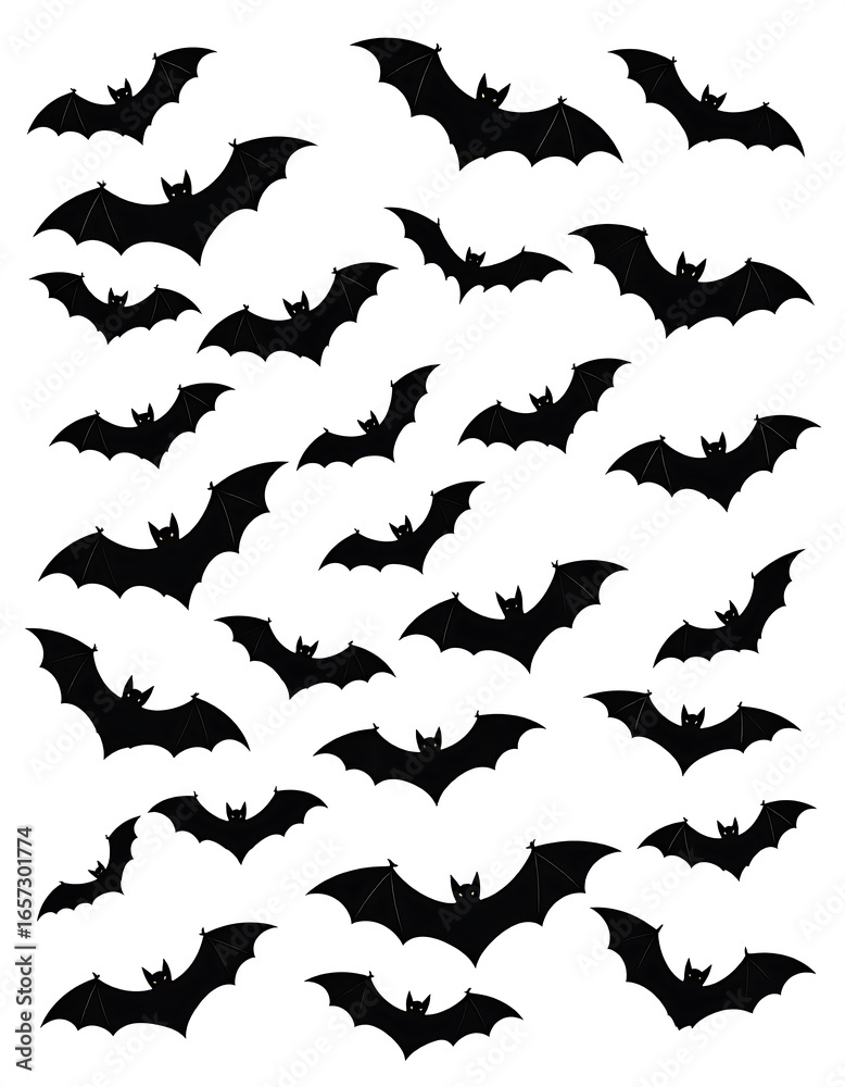 Naklejka premium Bats pattern background