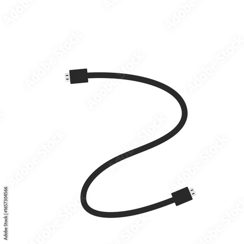 Modern HDMI cable vector icon