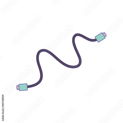 Modern USB cable icon. Charger smartphone  vector illustration. 