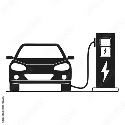 Electric vehicle charging station promoting sustainable energy and eco friendly transportation solutions 