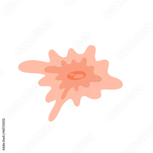 Human fibroblast cell vector illustration