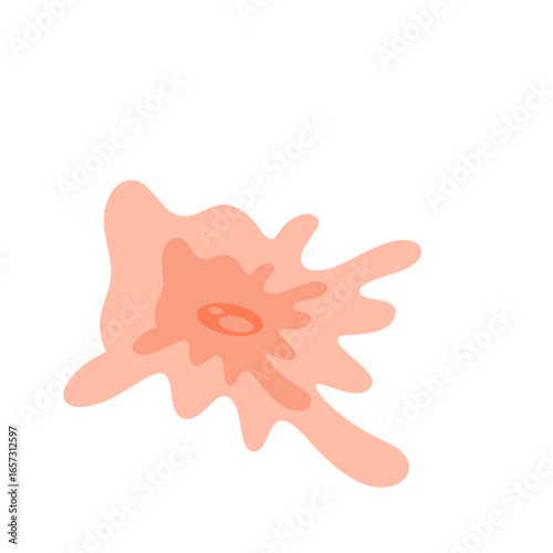 Human fibroblast cell vector illustration
