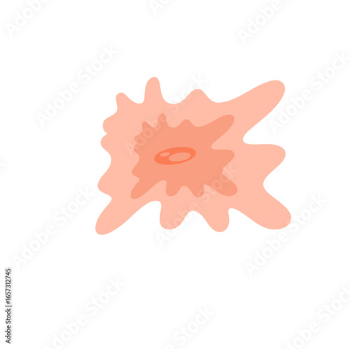 Human fibroblast cell vector illustration