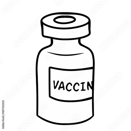 Line bottle of medicine